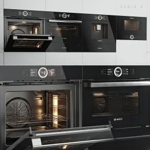 现代咖啡机微波炉烤箱